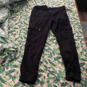 Never worn black cargo jogger pants from Tillys size medium